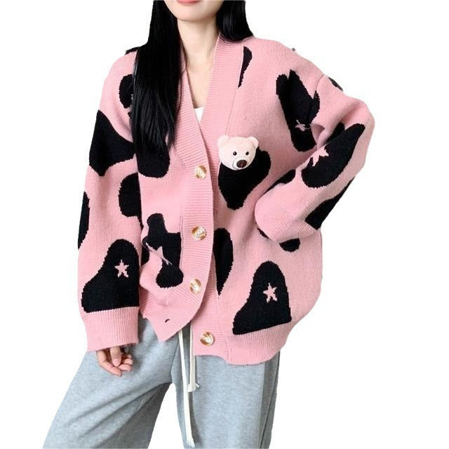 Dames gilet ludique avec application d'ours Chic und Stil