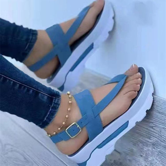 Sandales à lanières à la mode pour dames avec semelle intérieure anatomique et design robuste Chic und Stil