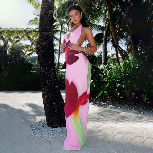 Robe Maxi Débardeurs Imprimée Florale Chic und Stil