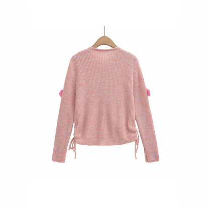 Dames cardigan avec applications florales et ourlet réglable Chic und Stil