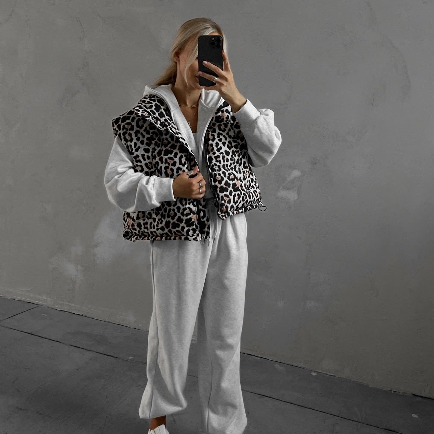 Dame gilet décontracté avec motif animalier et coupe confortable Chic und Stil