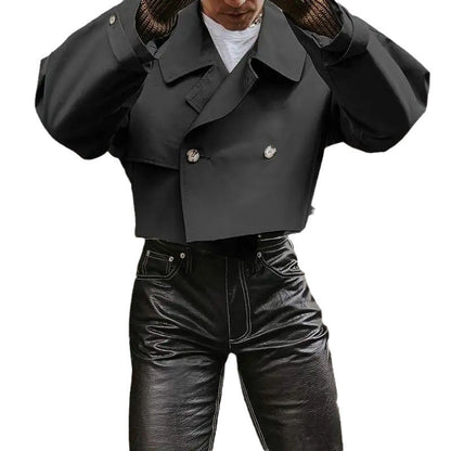 Veste courte pour femmes avec double boutonnage et ourlet à nouer Chic und Stil