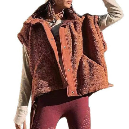 Dames gilet en fausse fourrure Chic und Stil