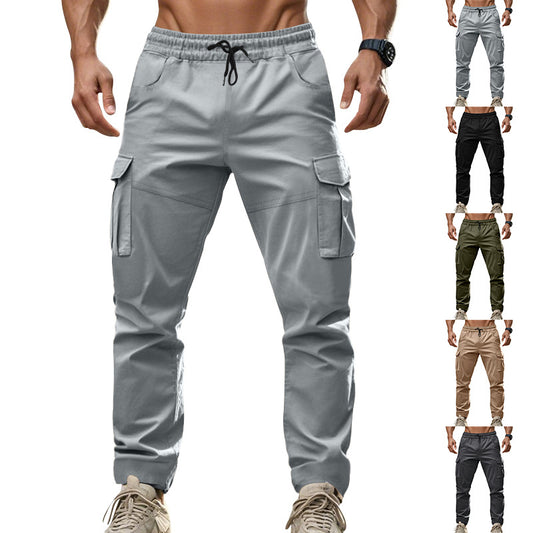 Men's cargo pants with functional side pockets and elastic waistband Chic and Style