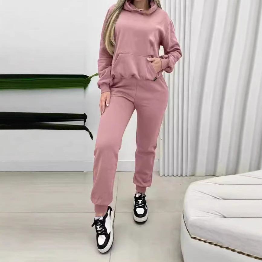 Dames ensemble de sweat à capuche confortable avec poches pratiques Chic und Stil