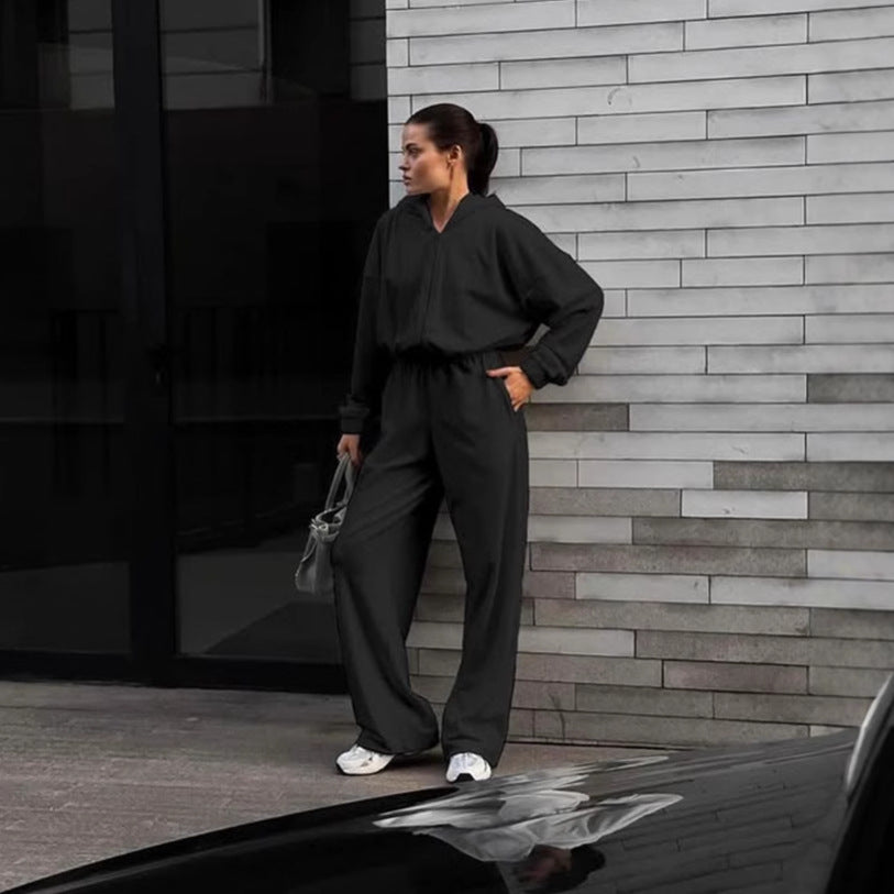 Dames confortable combinaison avec capuche Chic und Stil