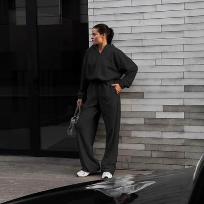 Dames confortable combinaison avec capuche Chic und Stil