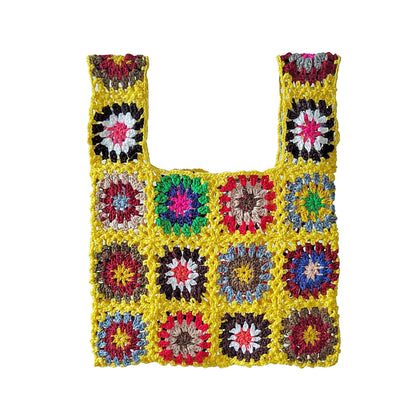 Sac à main en patchwork au crochet pour femmes Chic und Stil