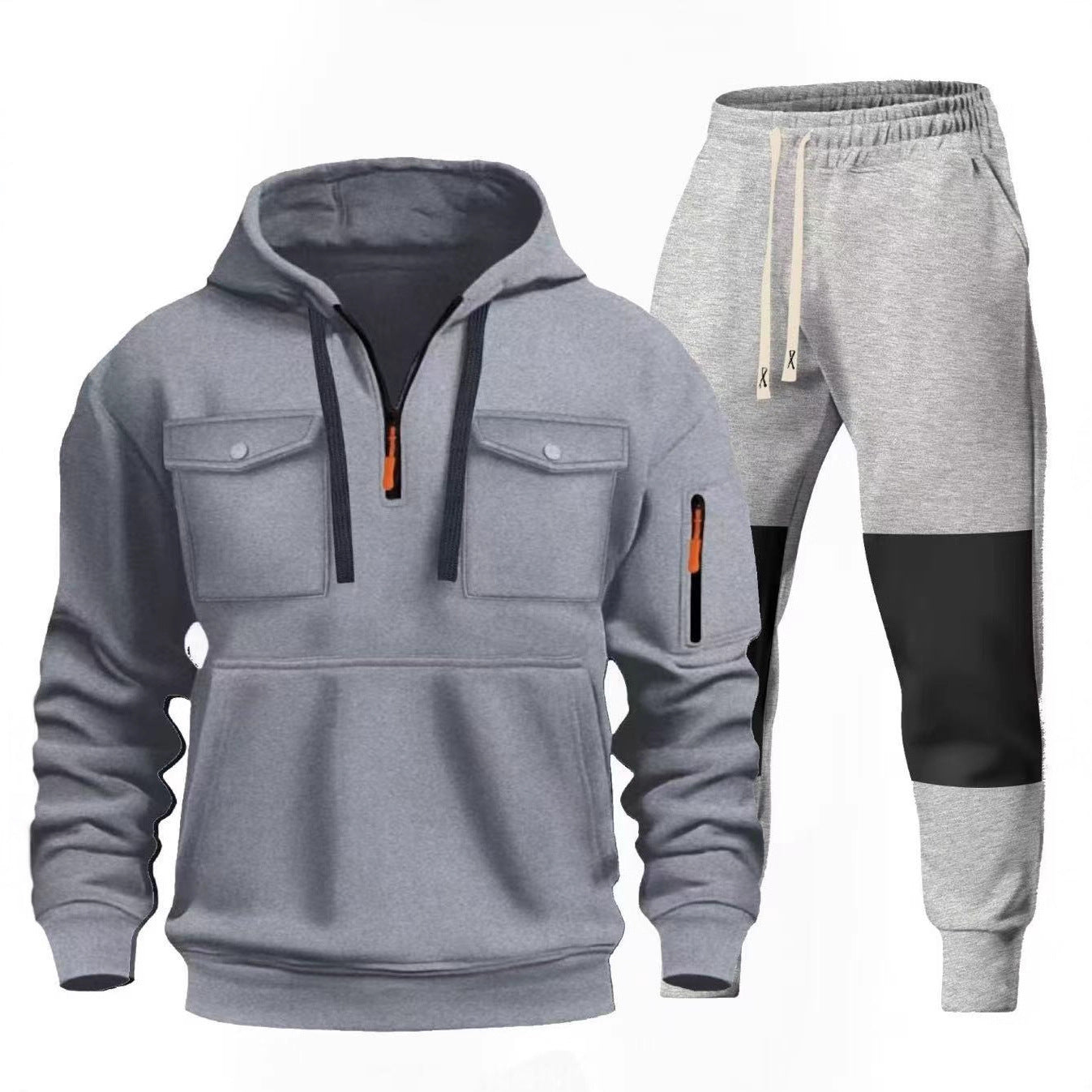 Chic and Style functional sweatshirt and jogger pants set for men