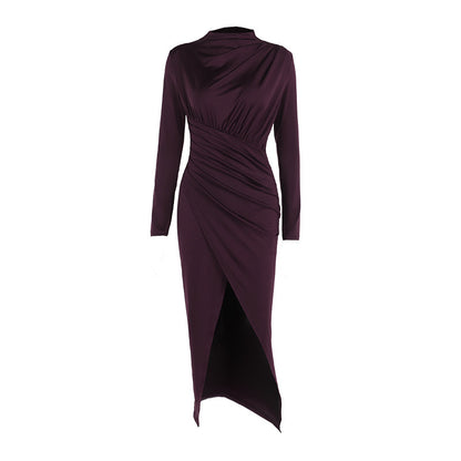 Dames Élégante Robe Maxi Longue À Fente Chic und Stil