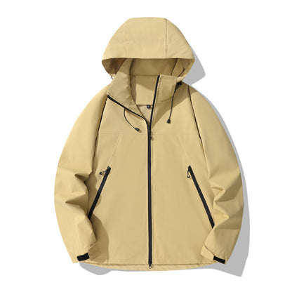 Dames déperlant Outdoor veste avec col capuchon réglable et poches zippées fonctionnelles Chic und Stil