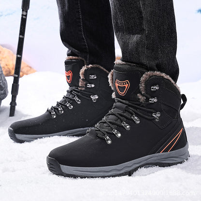 Chaussures de randonnée d'hiver pour hommes avec doublure isolante et semelle antidérapante Chic und Stil