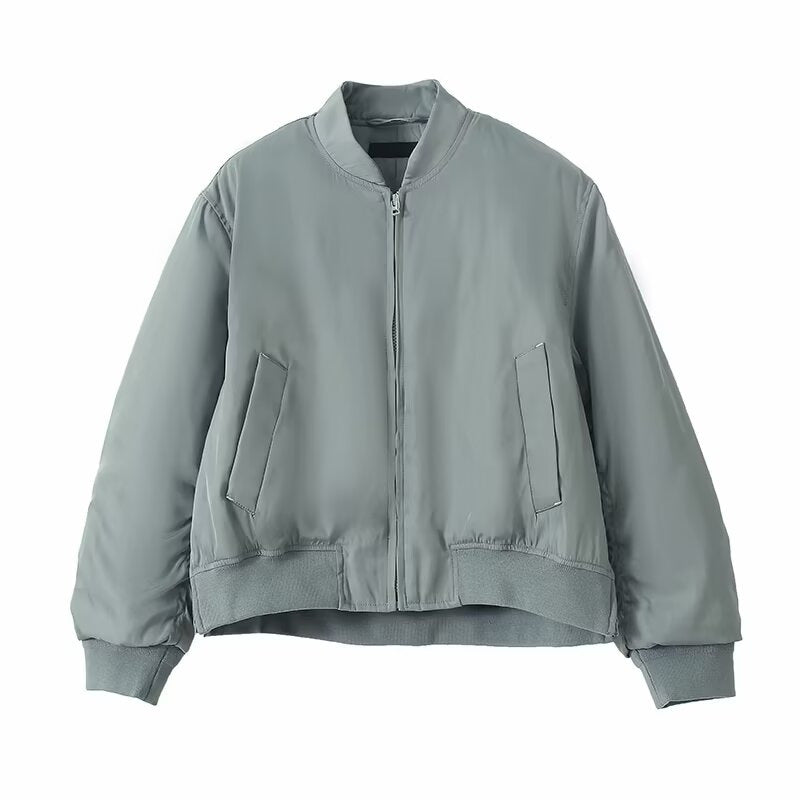 Veste bomber sportives pour femmes avec col montant et poches latérales confortables Chic & Stil