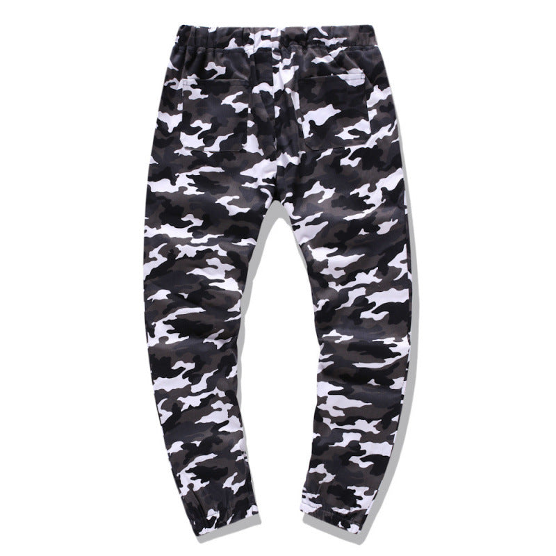 Men's cargo pants with modern camouflage design and elastic waistband Chic and Style