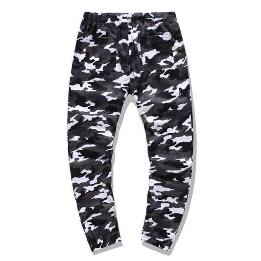 Men's cargo pants with modern camouflage design and elastic waistband Chic and Style