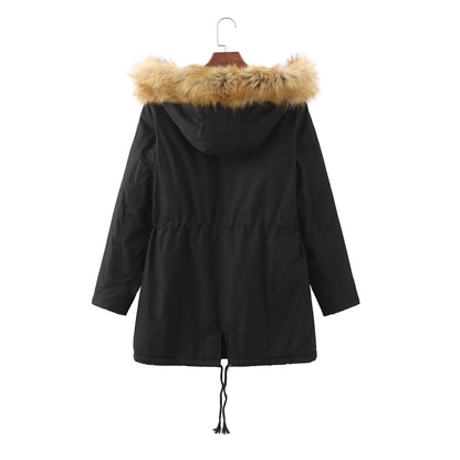 Functional parka jacket for women with removable hood and faux fur lining Chic and Style