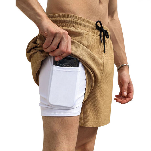 Shorts de sport pour hommes avec poche pratique pour smartphone Chic und Stil