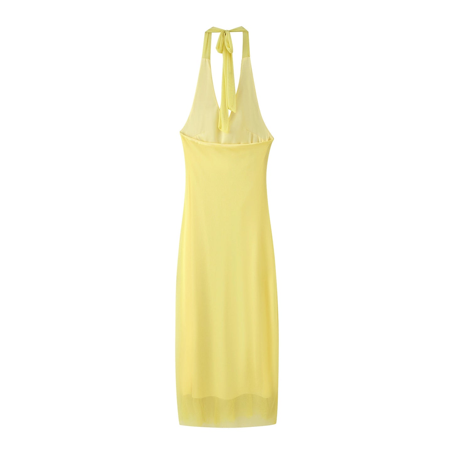 Robe maxi femme avec design volant volumineux Chic und Stil