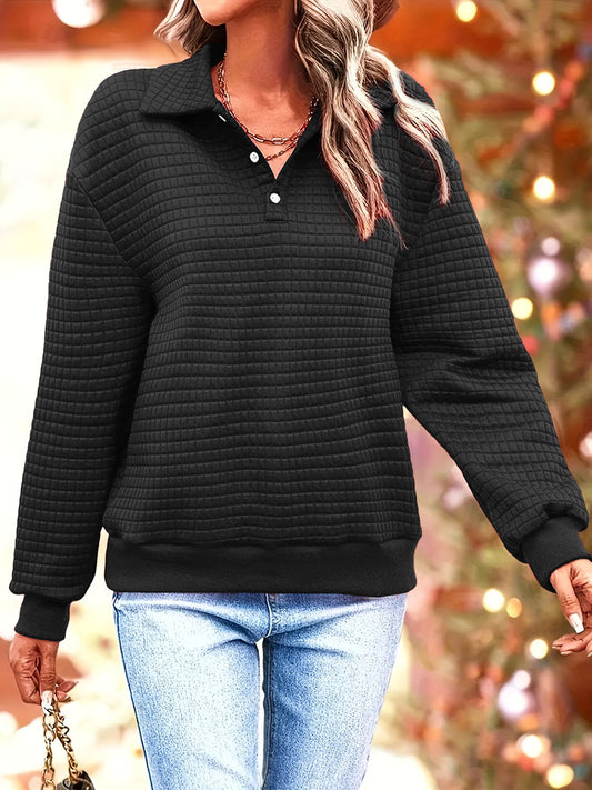 Pull décontracté pour femmes en tissu texturé Chic und Stil