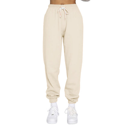 Casual women's sweatpants with high waist and drawstring Chic and Style