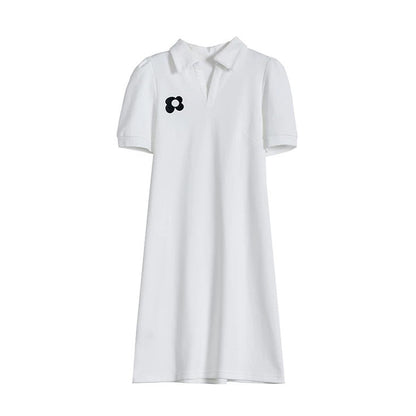 Robe Mini à Col Polo pour Femmes Chic und Stil