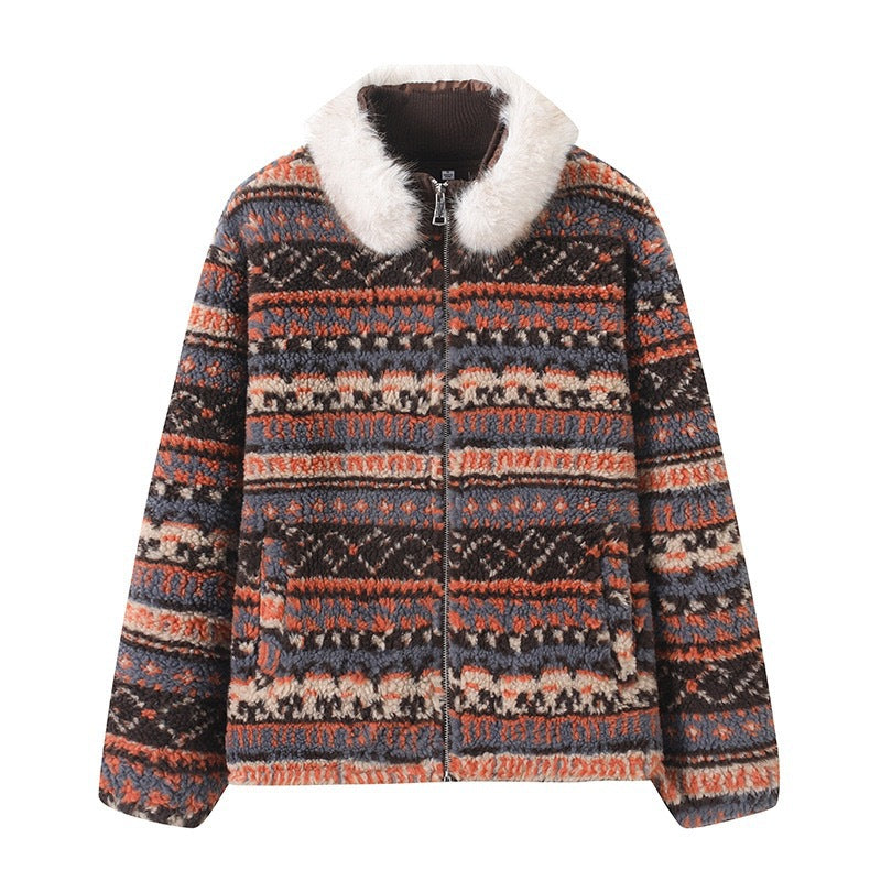 Veste teddy à la mode pour femmes avec col rembourré Chic & Stil