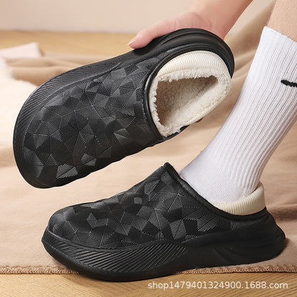 Ladies slippers with cozy sheepskin lining and non-slip sole Chic und Stil