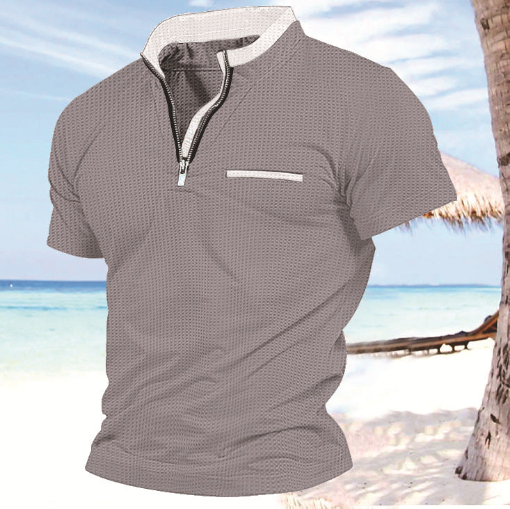 Homme zip-front loisirs performance top Chic und Stil