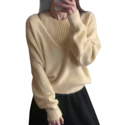 Pull en tricot décontracté pour dames Chic und Stil