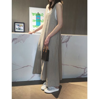 Robe maxi en lin fluide Chic und Stil