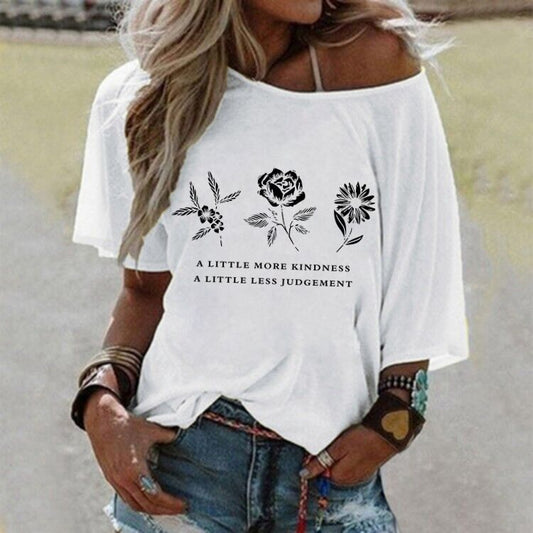 T-shirt graphique grande taille pour dames Chic und Stil