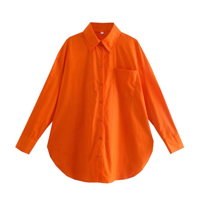 Blouse à manches longues pour femmes avec une coupe élégante et un tissu en coton de haute qualité Chic und Stil