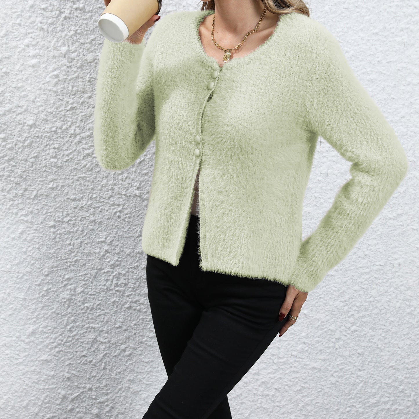 Dames cardigan douillet Chic und Stil