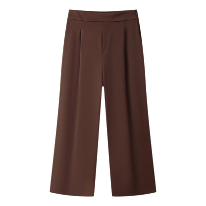 Wide pants for women with an elegant cut and fine pleats Chic and Style