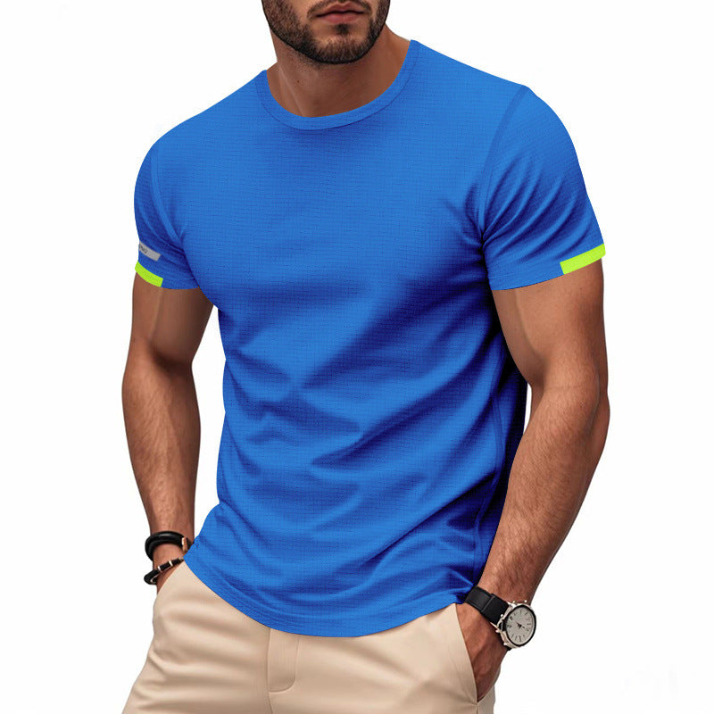 T-shirt fonctionnel sportif pour hommes en matériau mesh respirant Chic und Stil