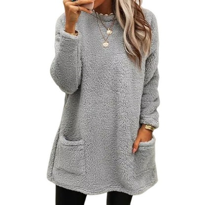 Pull en fleece confortable pour femmes avec coupe ample et poches pratiques Chic und Stil