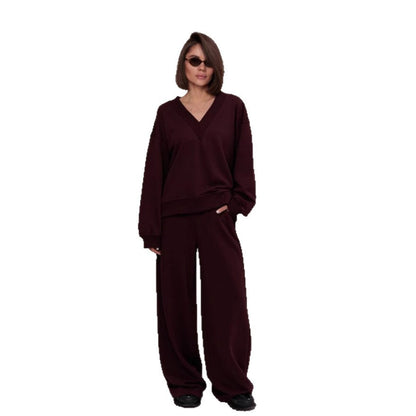 Femme Pull décontracté à col en V Chic und Stil