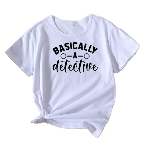 Frauen Skurriler Detektiv Humor T-Shirt Chic und Stil