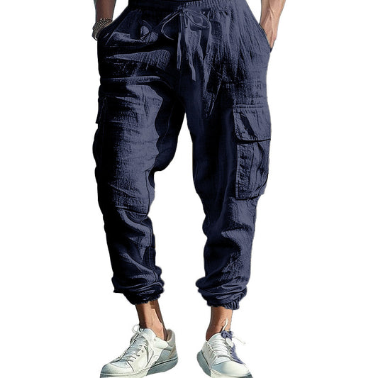 Men's cargo pants with practical side pockets and elastic waistband Chic and Style