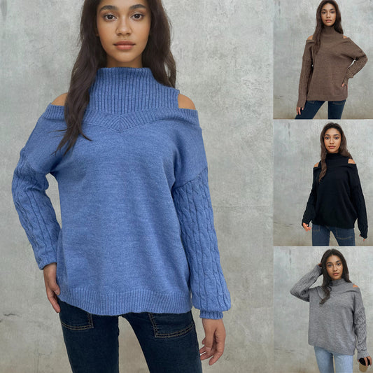 Pull femmes à manches dénudées et motif en torsades Chic und Stil