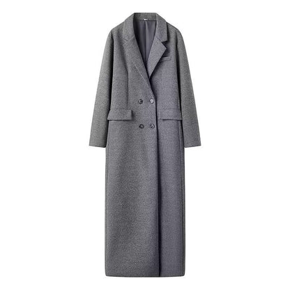 Dames élégante manteau max avec double boutonnage Chic und Stil