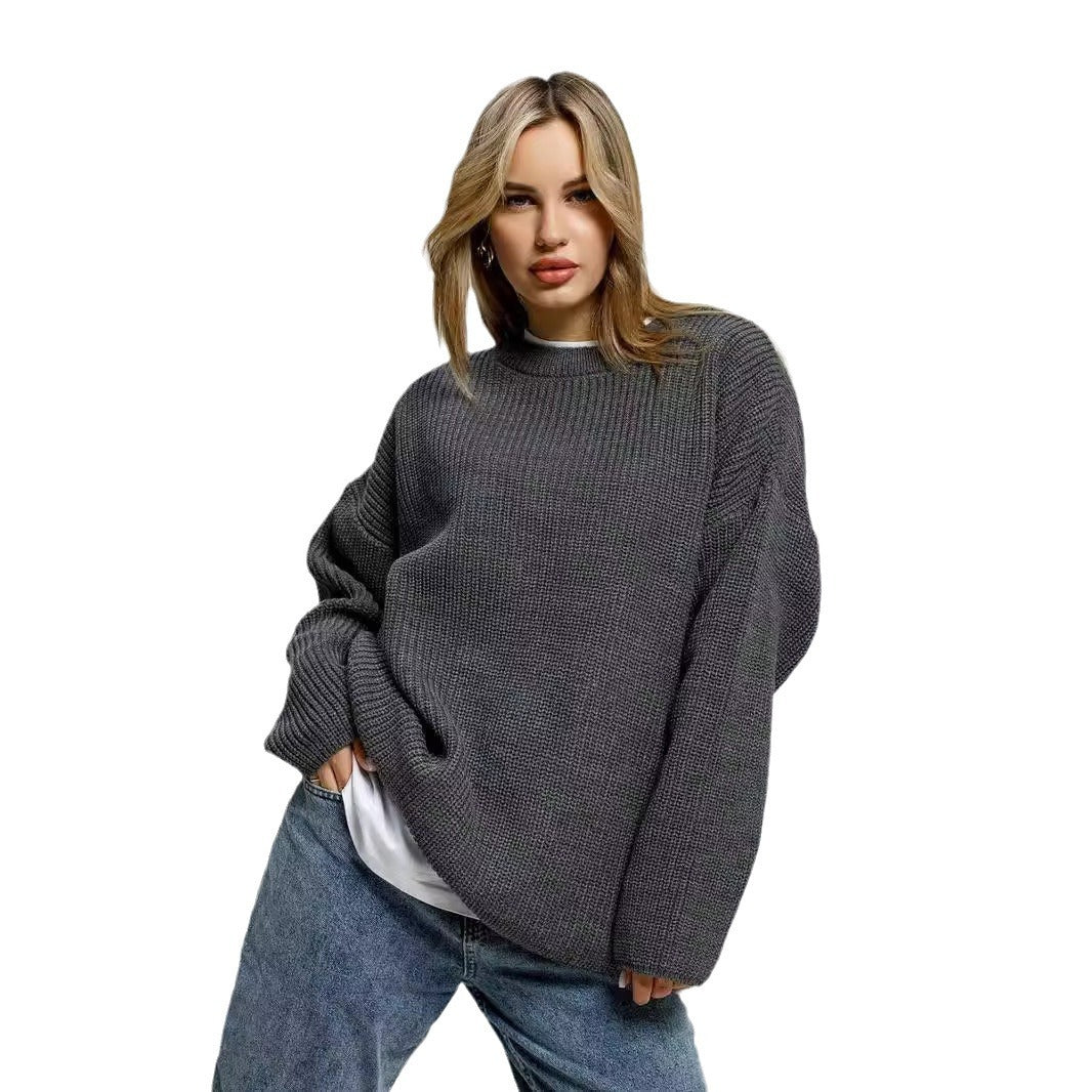 Pull oversized décontracté pour femmes avec motif tricot texturé Chic und Stil