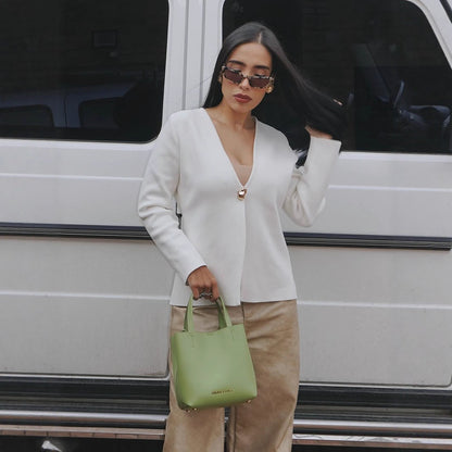 Dames élégant cardigan en viscose de haute qualité Chic und Stil