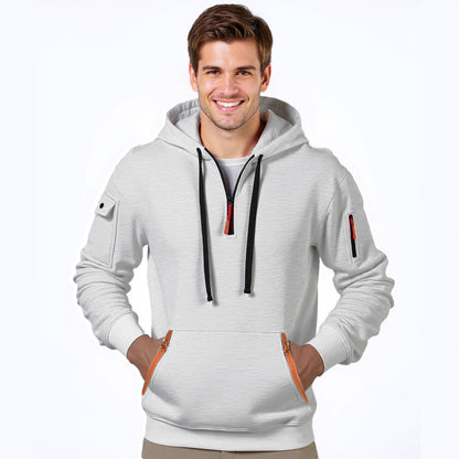 Pull à capuche pour hommes à la mode avec une solution de poche innovante Chic und Stil
