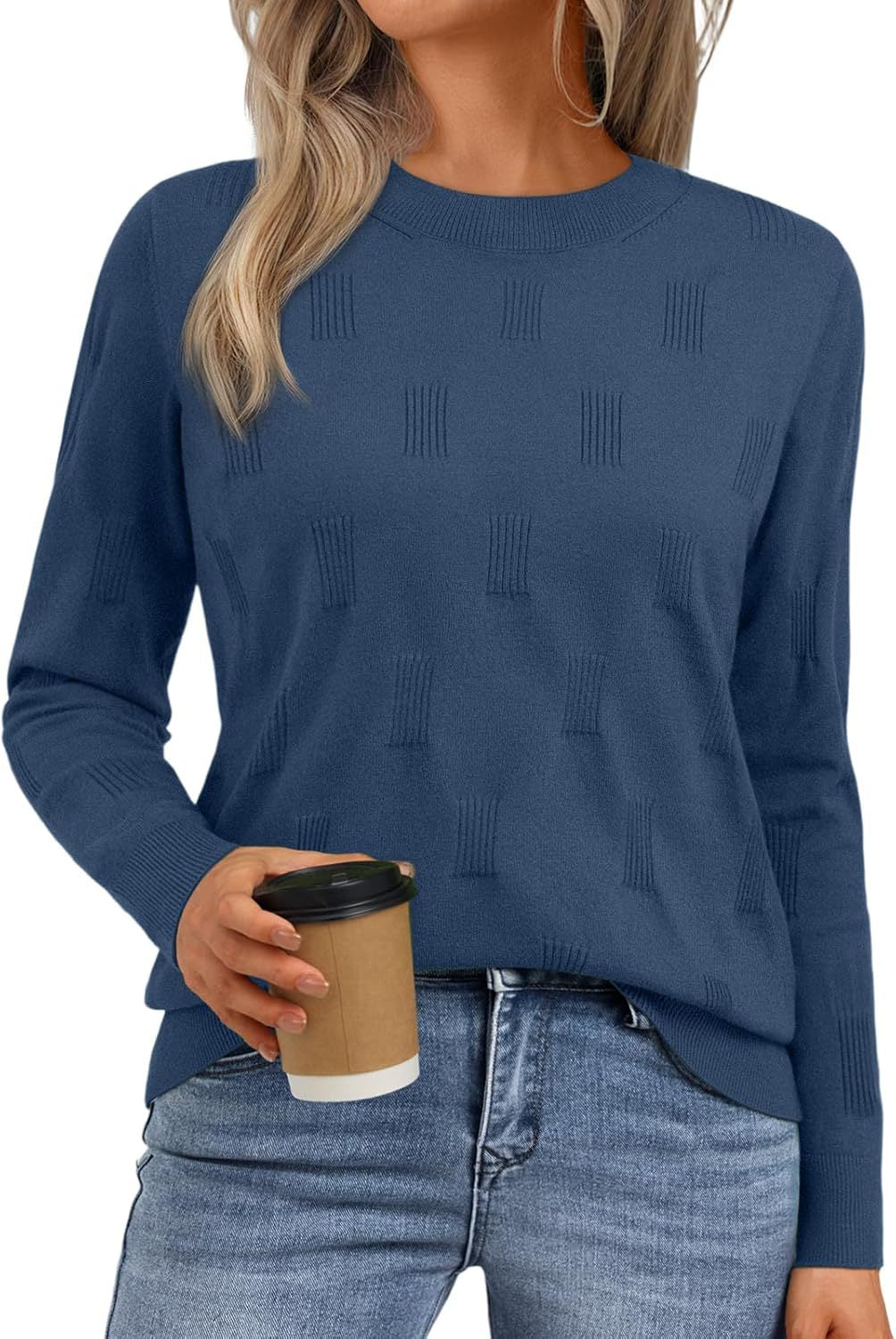 Pull en tricot pour femmes avec motif texturé et coupe décontractée Chic und Stil