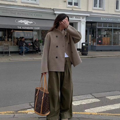 Dames élégant manteau en laine Chic und Stil