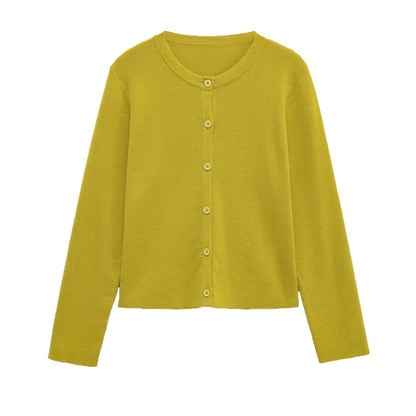 Dames cardigan avec patte de boutonnage et coupe féminine Chic und Stil