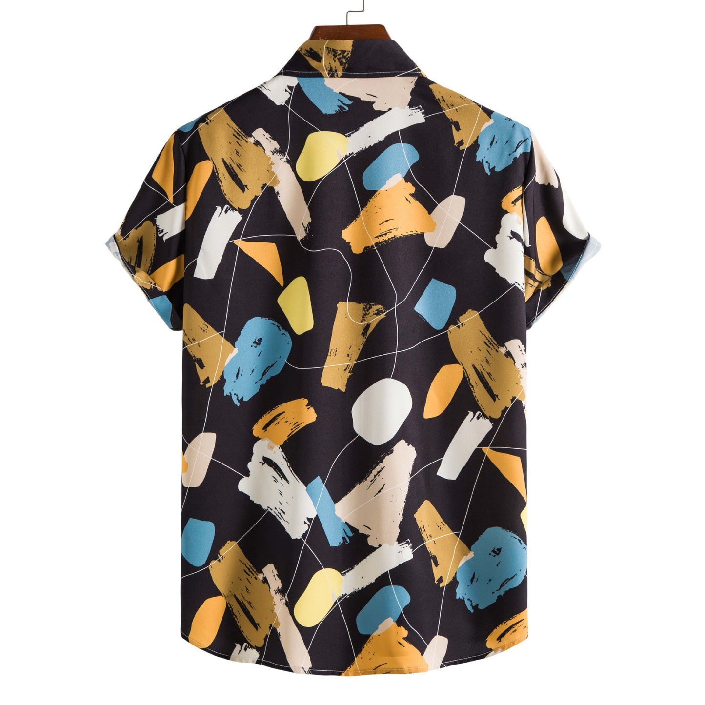 Chemise à manches courtes pour femmes avec impression graphique moderne Chic und Stil
