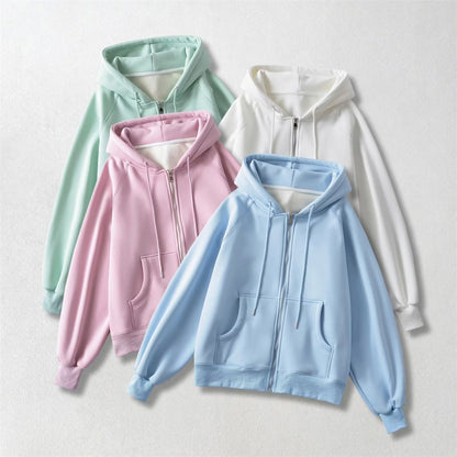 Dames décontractée Oversized veste à capuche Chic und Stil