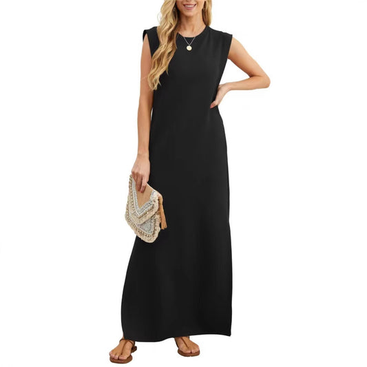 Robe maxi confortable pour femmes en matériau doux avec une coupe étroite Chic und Stil